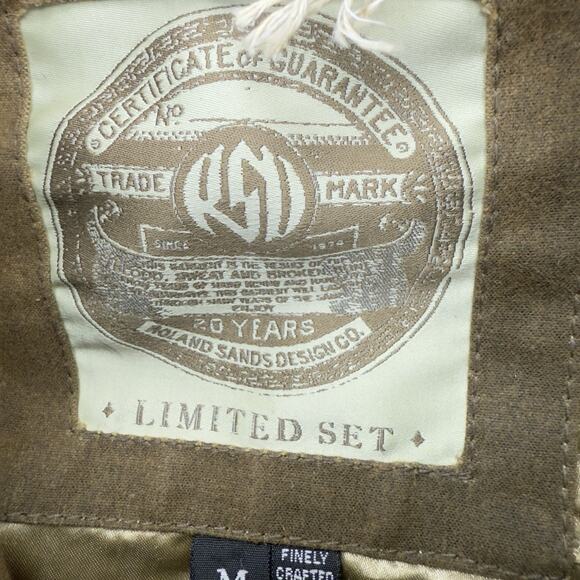 Roland Sands Design Woman’s Medium Canvas Cafe Jacket With Full Armor - Picture 6 of 8